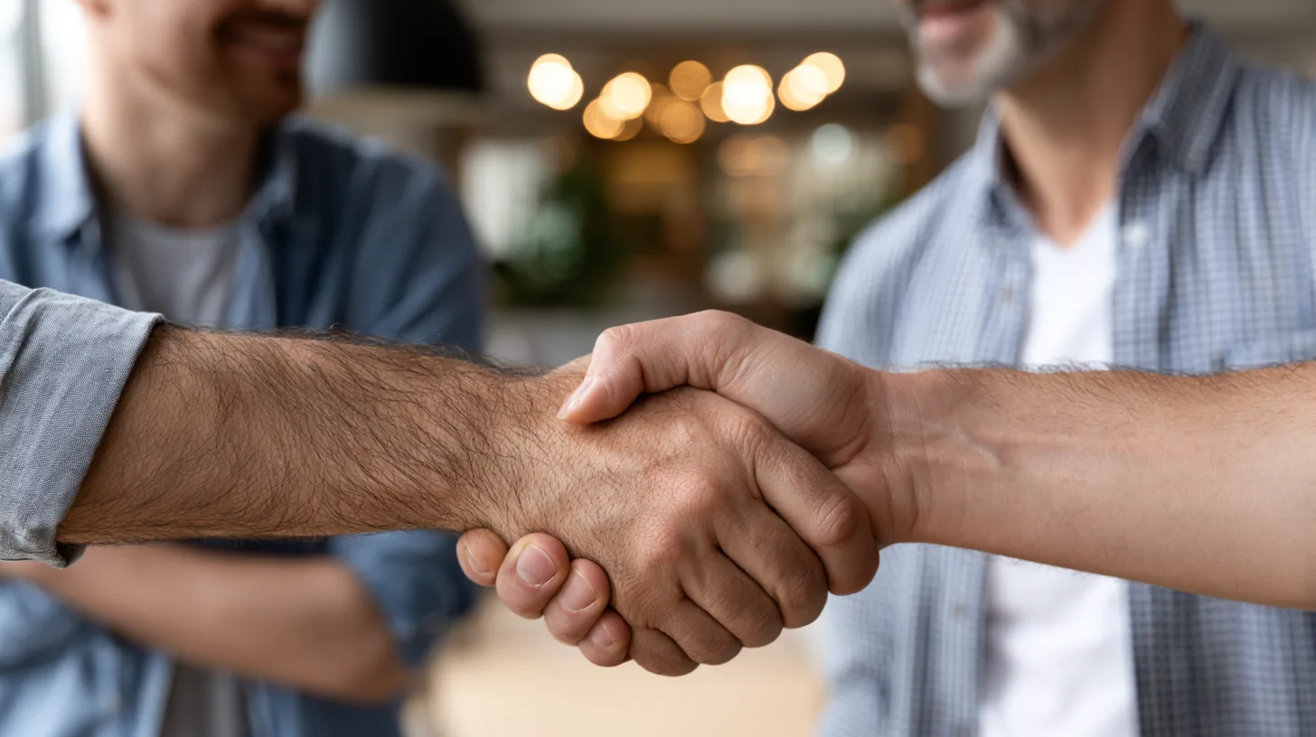 Handshake — předání nemovitosti