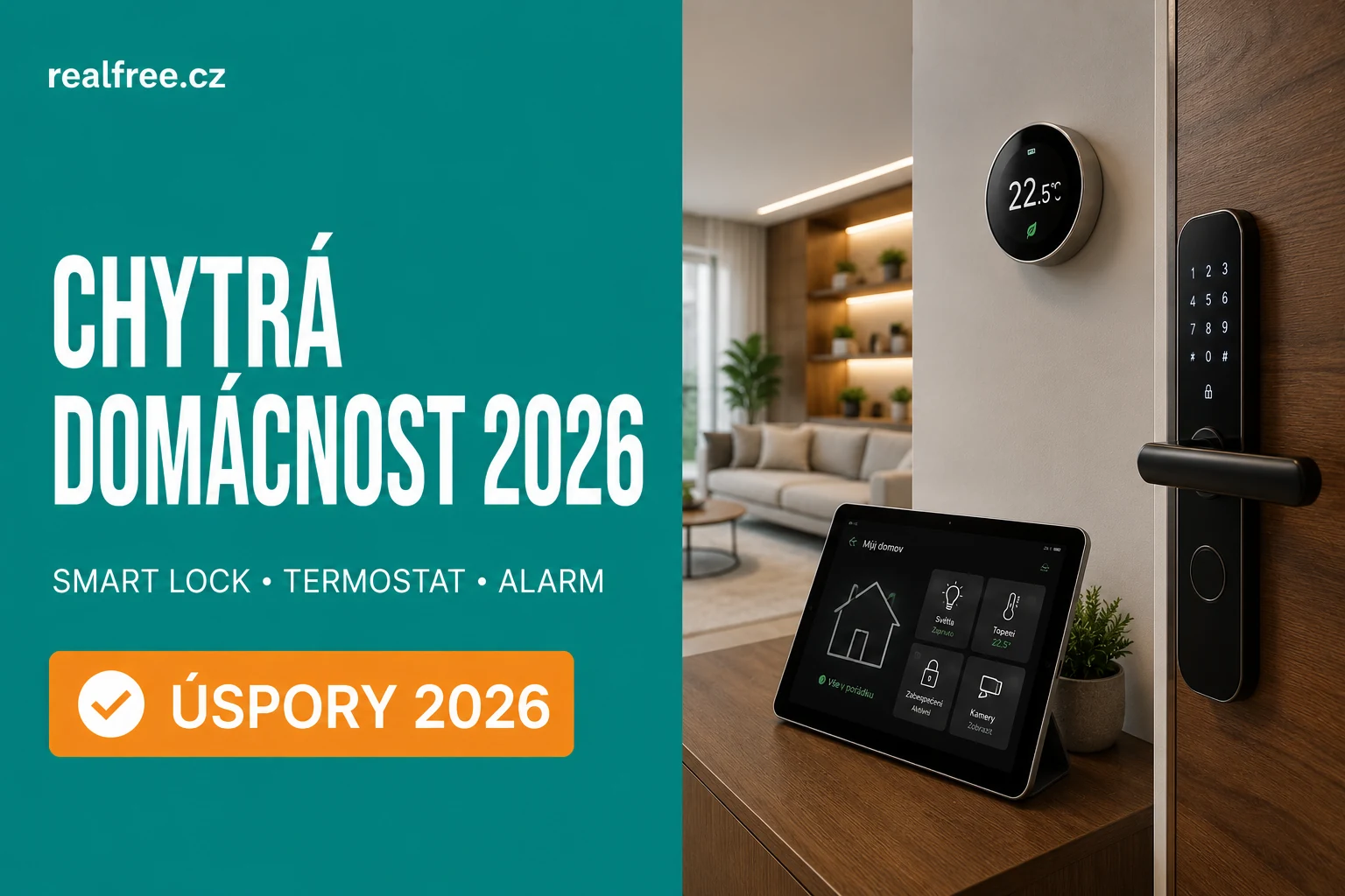 Chytrá domácnost 2026: smart lock, termostat, alarm — kolik to stojí a vyplatí se?