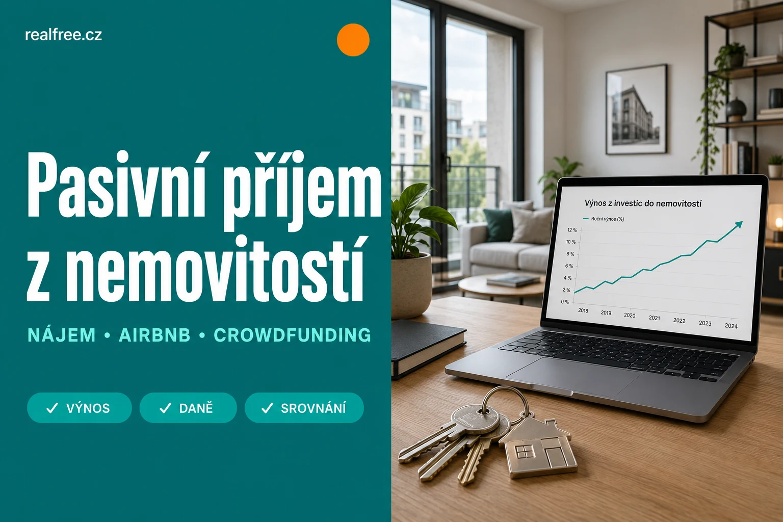 Pasivní příjem z nemovitostí 2026 — nájem, Airbnb a crowdfunding