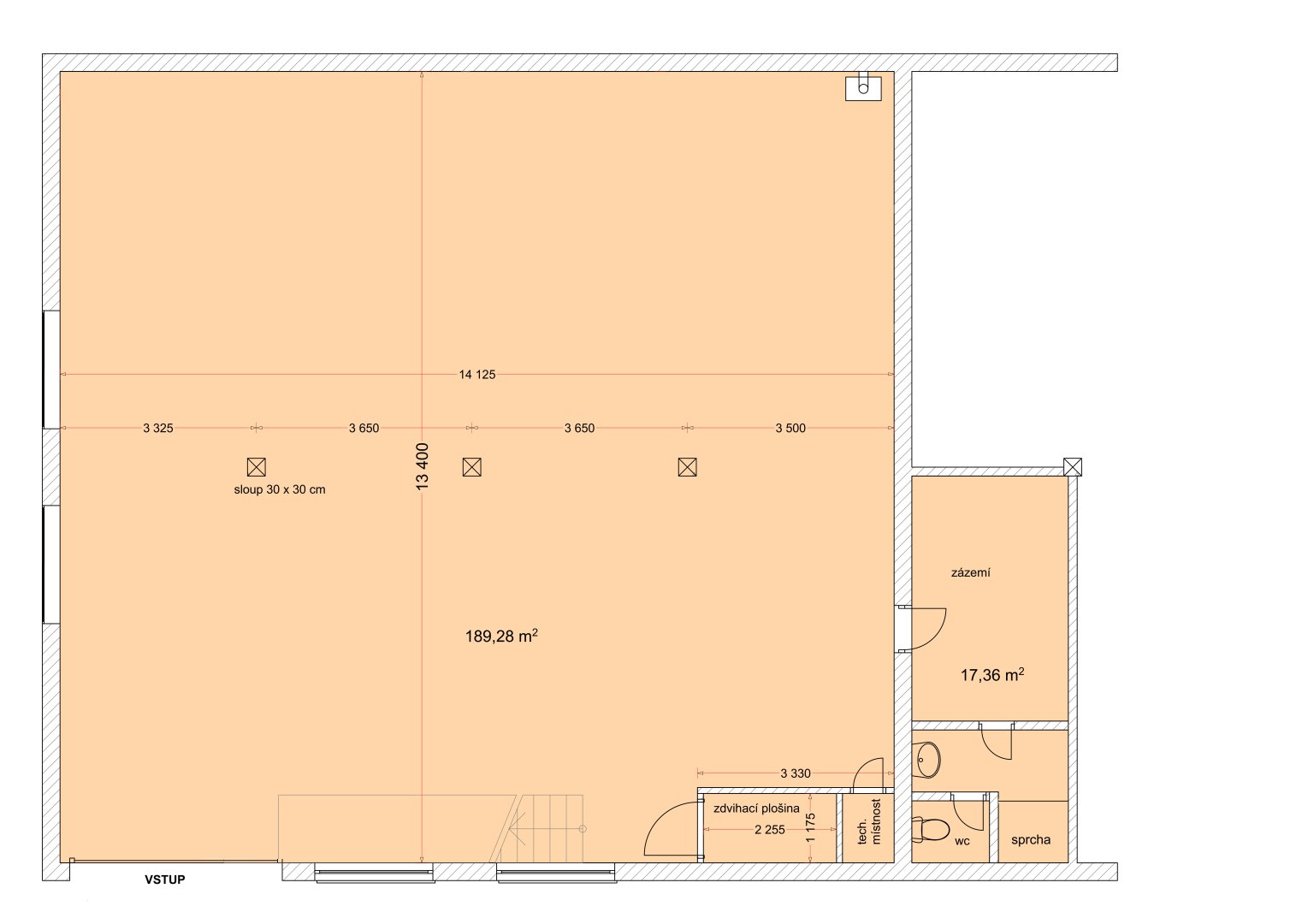 Pronájem prostoru pro dílnu / sklad 362 m2