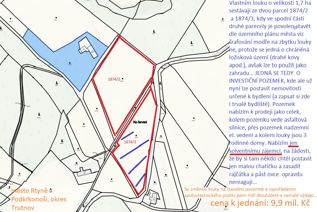 Prodám pozemek 17 000 m2 — foto 1