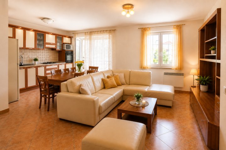 Rovinj – Zařízený dvojbyt 76 m² + 2 garáže (23 m²) – K PRODEJI MAJITELEM (0% AGENTURNÍ PROVIZE) — foto 5