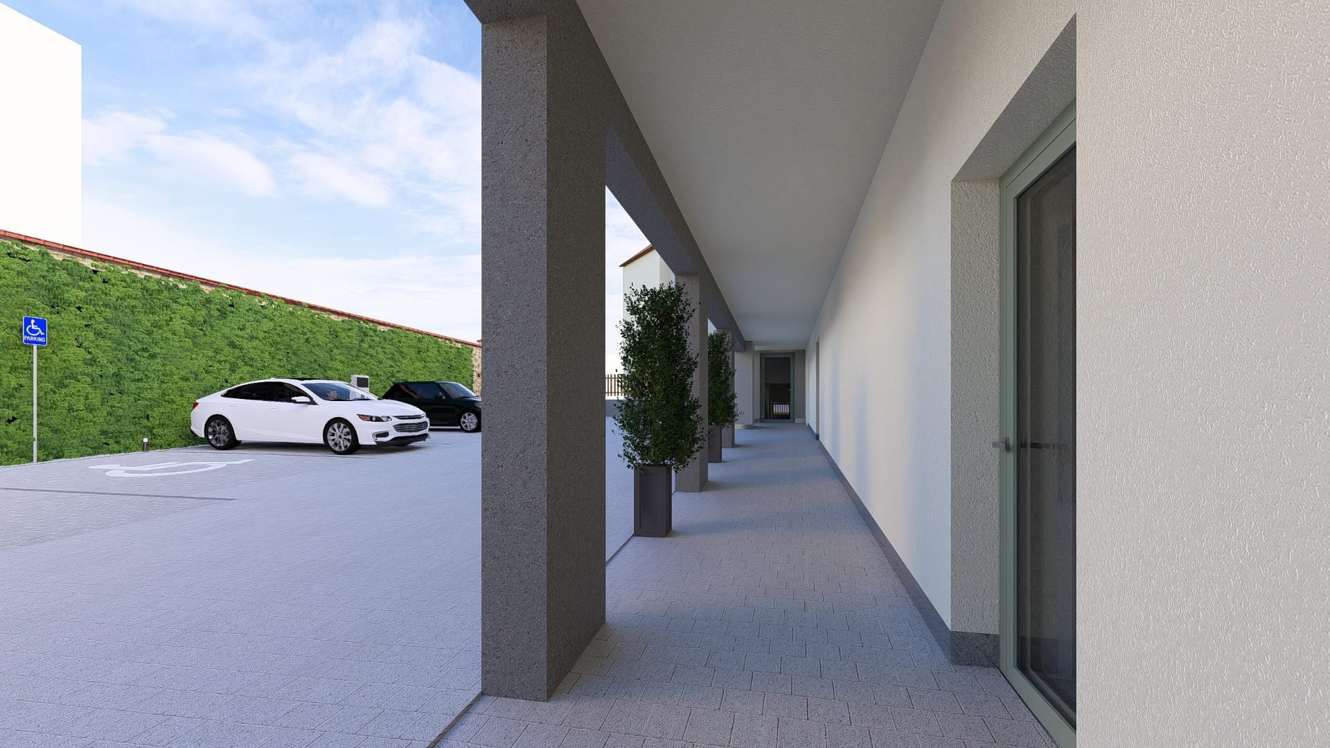 Prodej nového bytu 3+kk, 80,8 m², parkovací stání a sklep, centrum Dobřan — foto 10