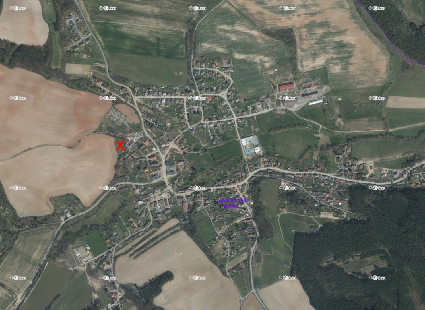 Prodej stavebního pozemku 1164 m² Ledce u Plzně — foto 3