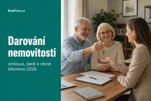 Darování nemovitosti 2026: smlouva, daně a věcné břemeno dožití