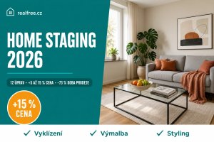 Home staging před prodejem bytu 2026: 12 levných úprav, které zvýší nabídkovou cenu o 5–15 %