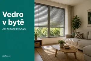 Vedro v bytě 2026: jak ochladit byt — stínění, větrání a klimatizace