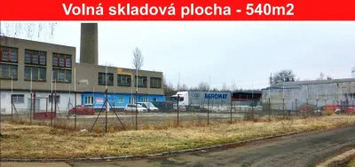 Nájem plochy 540 m2, oploceno, ostraha, areál na PRAHA 9