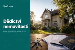Dědictví nemovitosti 2026: notář, poplatky a prodej zděděné nemovitosti
