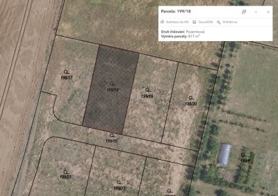 Prodej stavebního pozemku 817 m2 – Rožďalovice, okres Nymburk