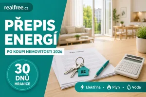 Přepis energií po koupi nemovitosti 2026: Krok za krokem (elektřina, plyn, voda)